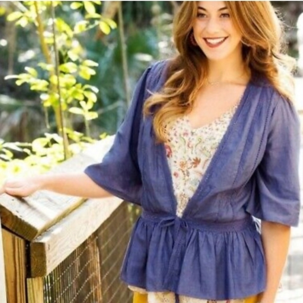 Matilda Jane chambrey hour by hour cardigan topper size large
